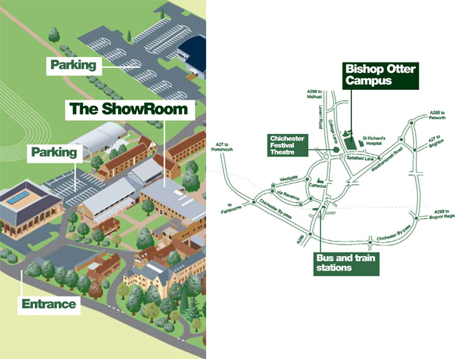 The ShowRoom, Chichester - Map Detail